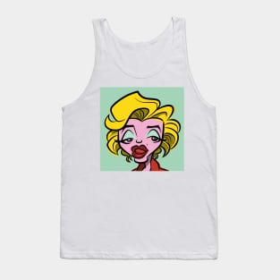 Marilyn Pop (Teal) Tank Top